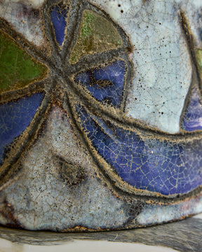 Blue + Green Pattered Jug