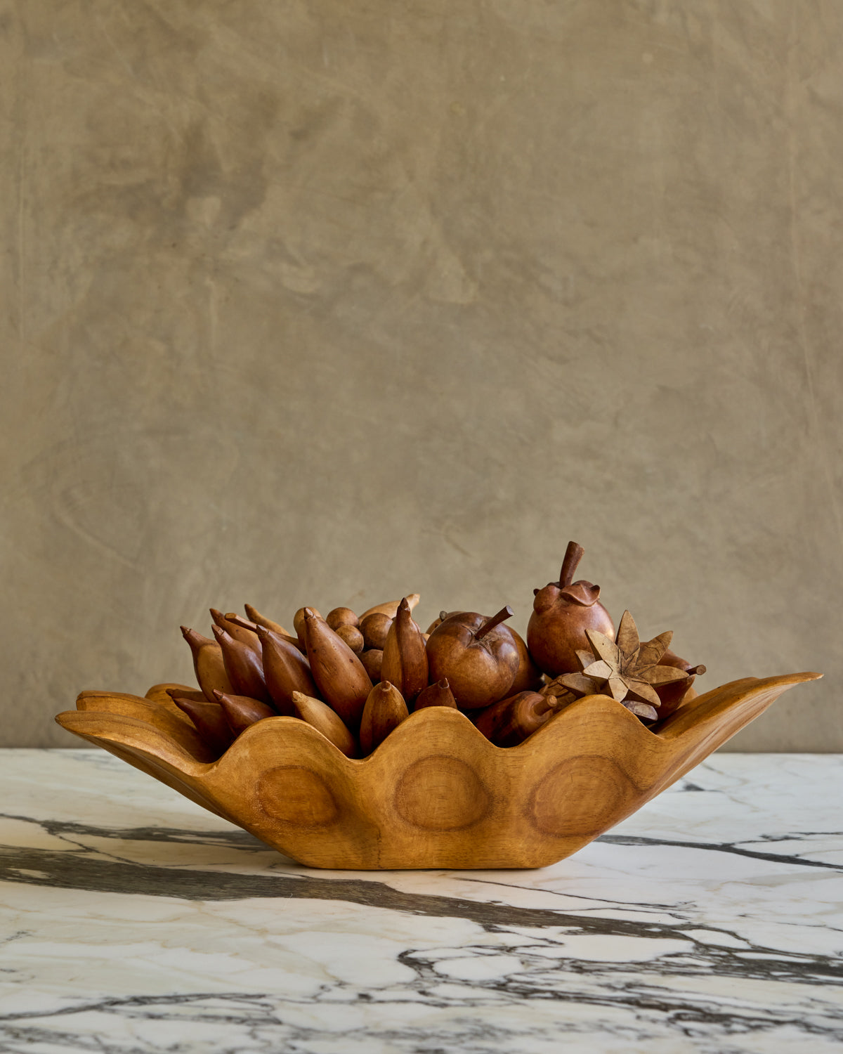 Bowl of Wooden Fruit