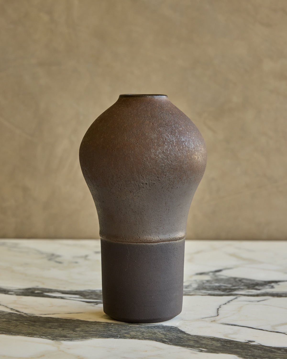 Dark Duo Glaze Bulb Vase