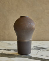 Dark Duo Glaze Bulb Vase