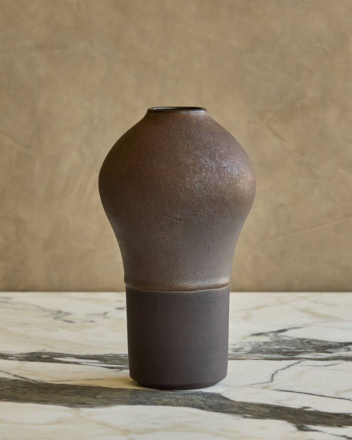 Dark Duo Glaze Bulb Vase