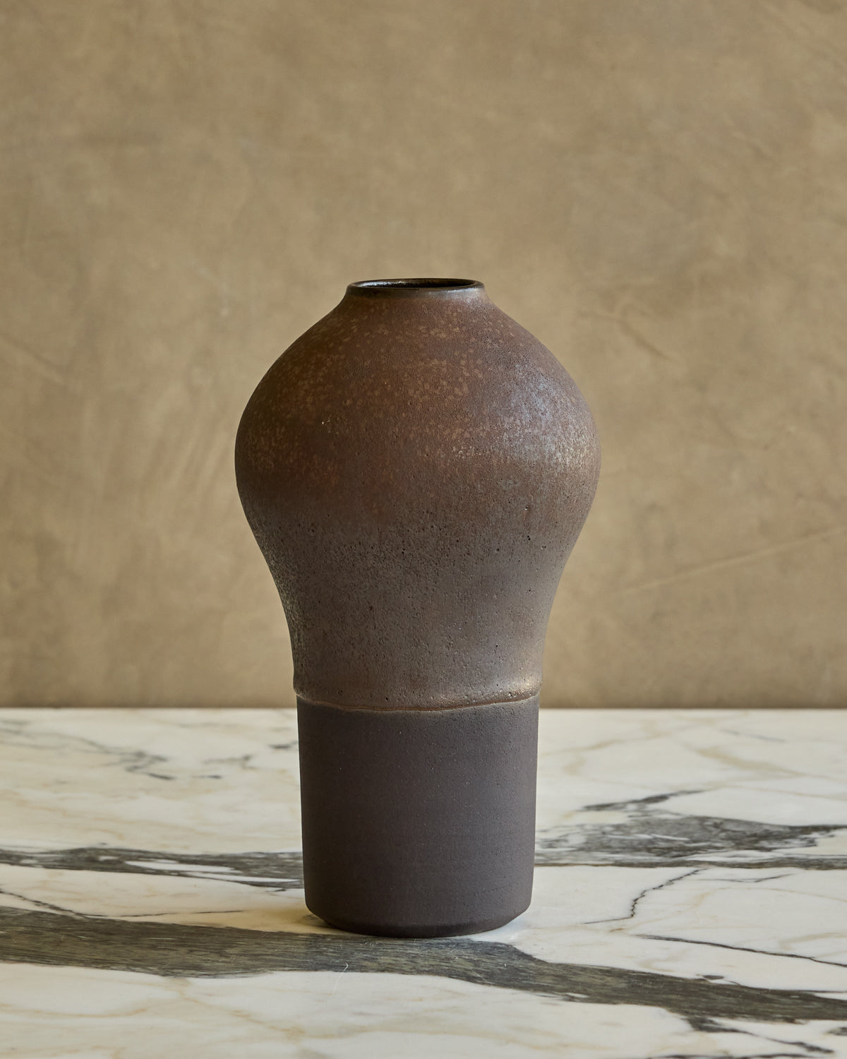 Dark Duo Glaze Bulb Vase