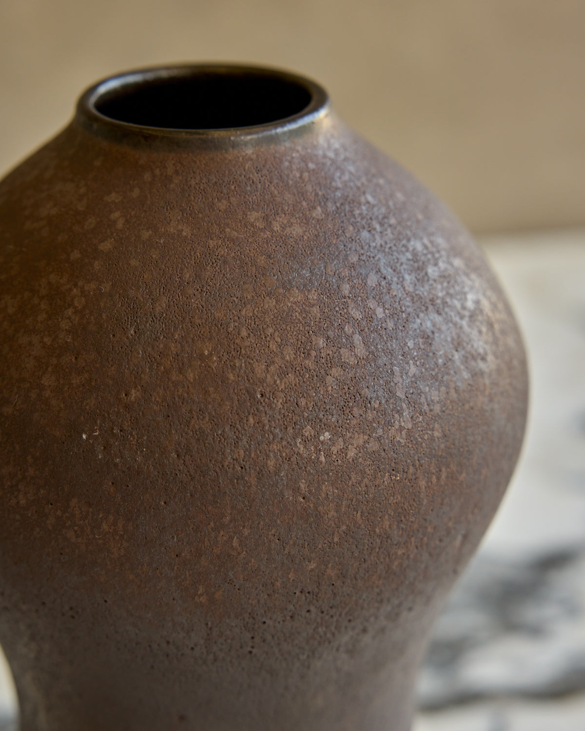 Dark Duo Glaze Bulb Vase