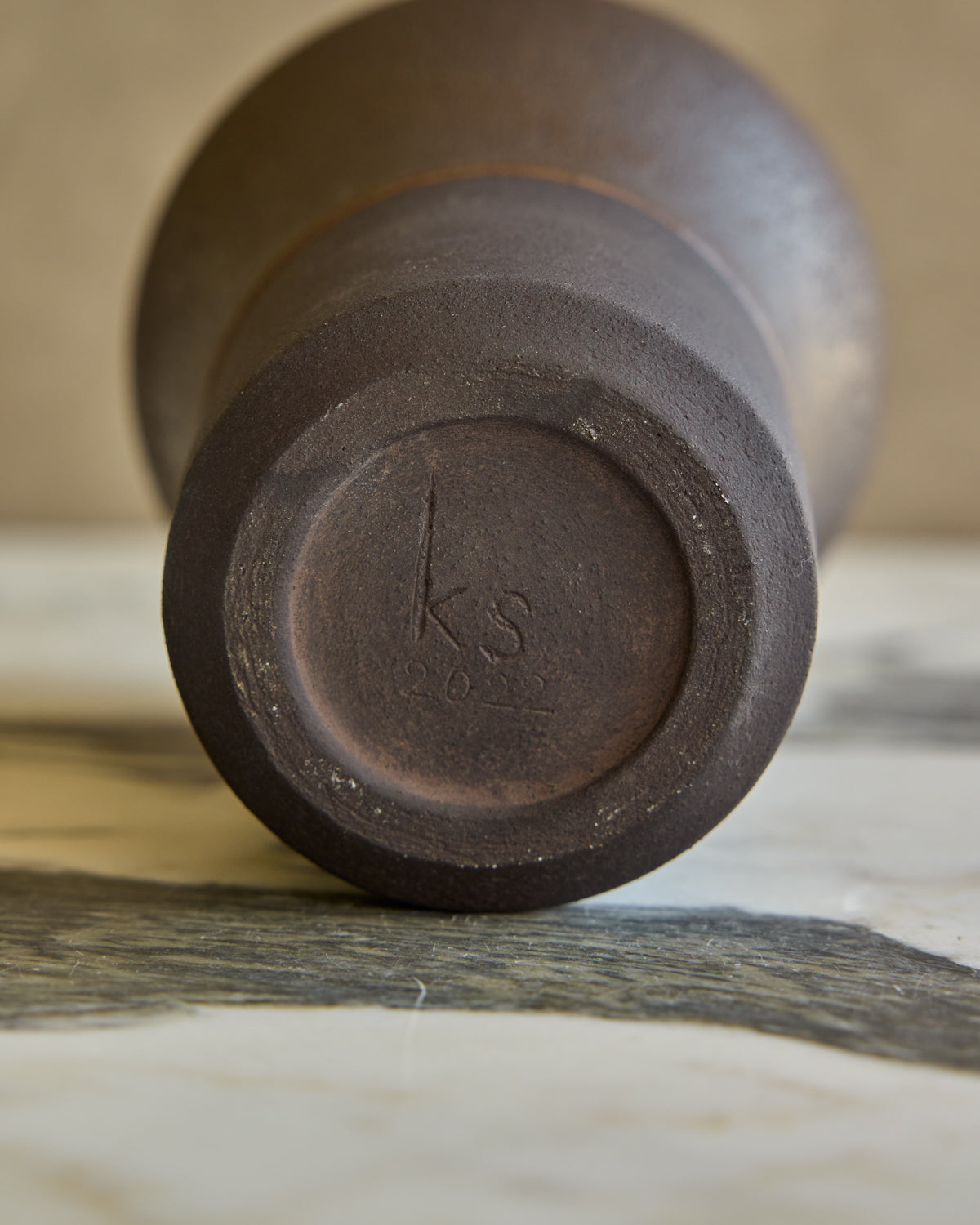 Dark Duo Glaze Bulb Vase