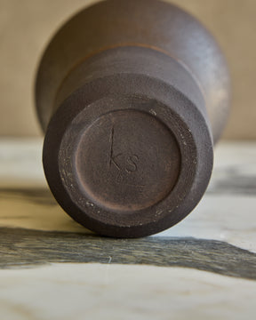 Dark Duo Glaze Bulb Vase