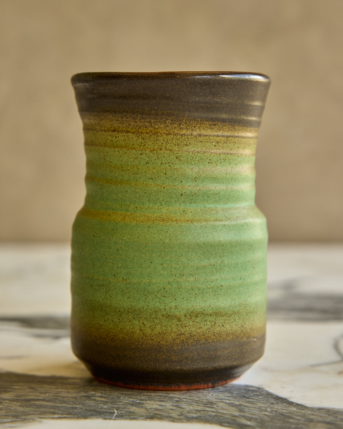 Dark Edge Green Vase