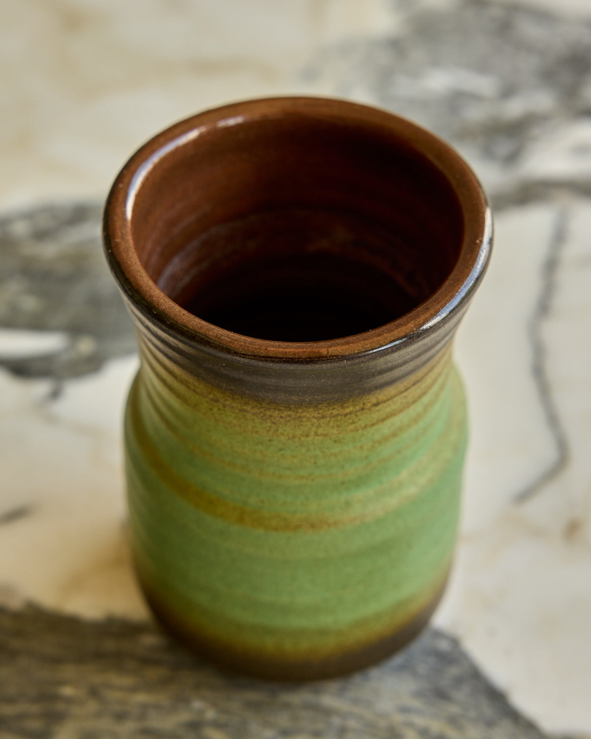 Dark Edge Green Vase