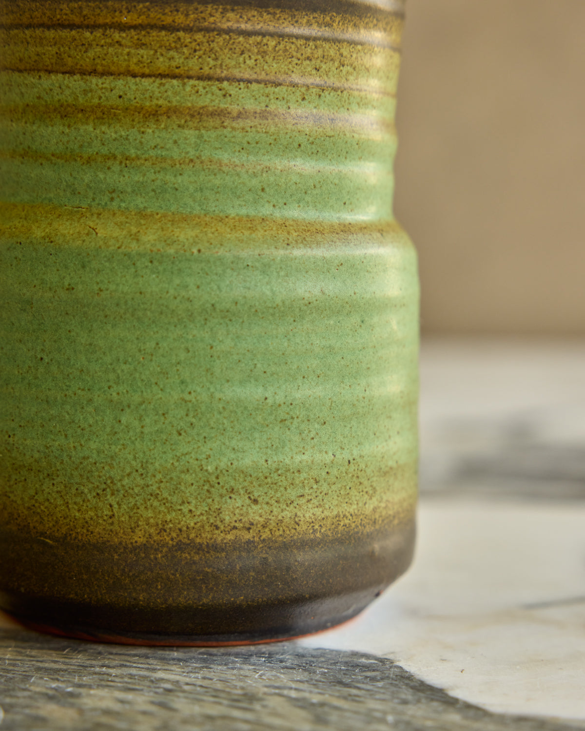 Dark Edge Green Vase