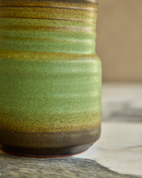 Dark Edge Green Vase