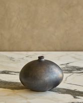 Gunmetal Glazed Bud Vase