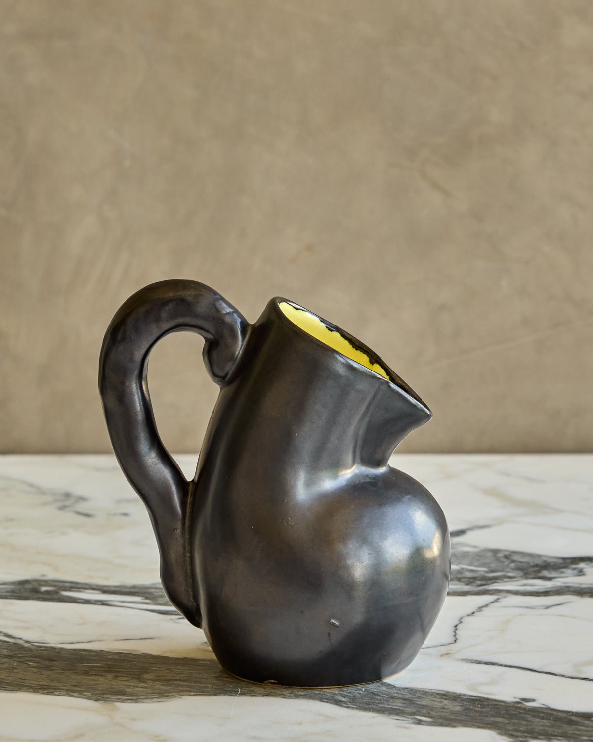 Gunmetal Glazed Pitcher