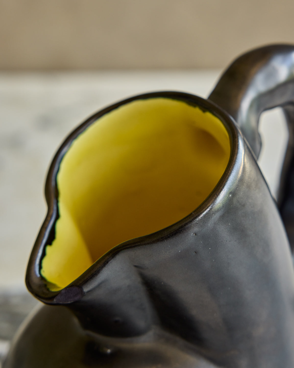 Gunmetal Glazed Pitcher
