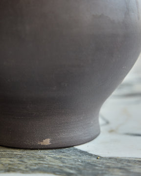 Matte Black Ceramic Gourd Vase