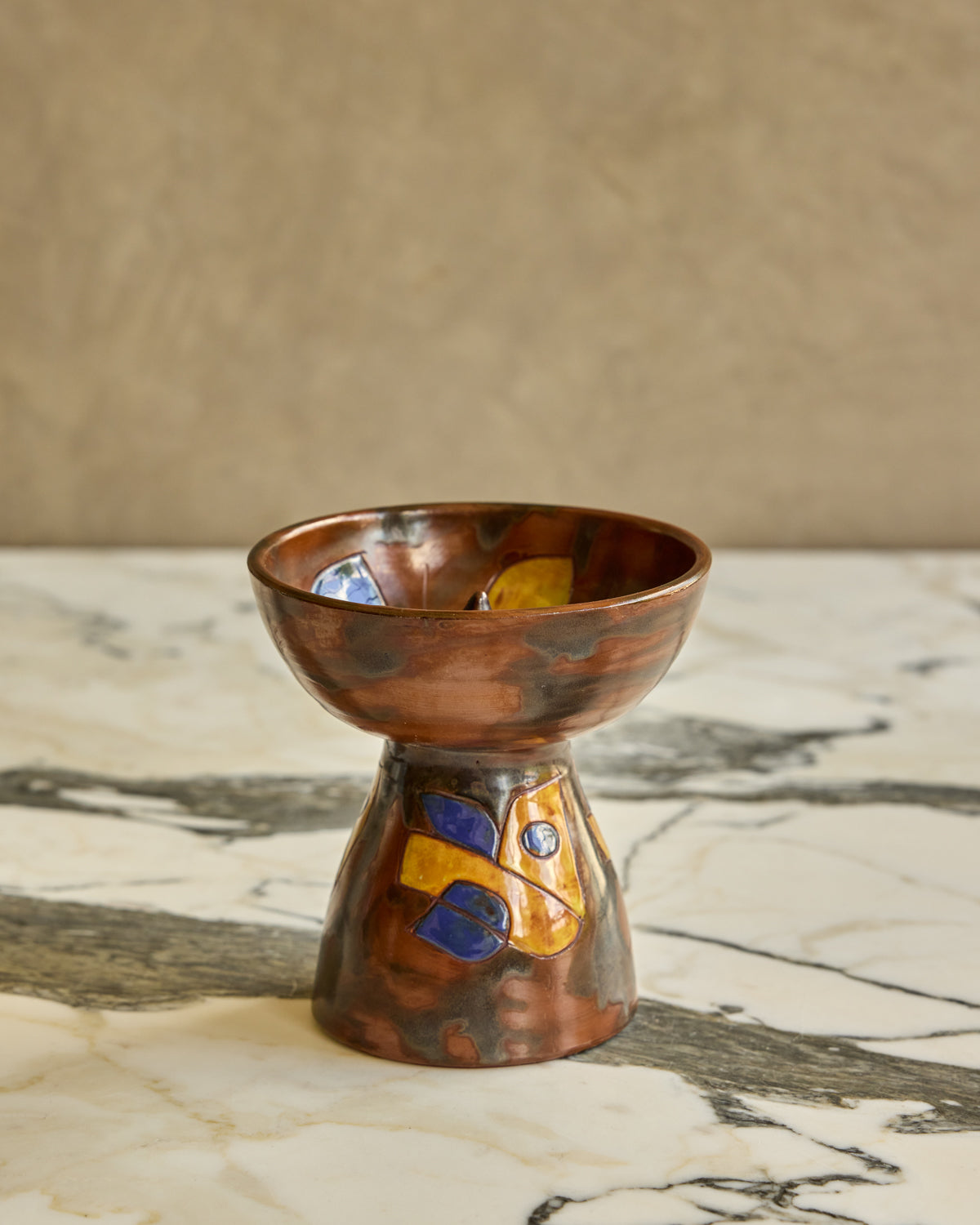 Mid-Century Dutch Ceramic Candle Holder