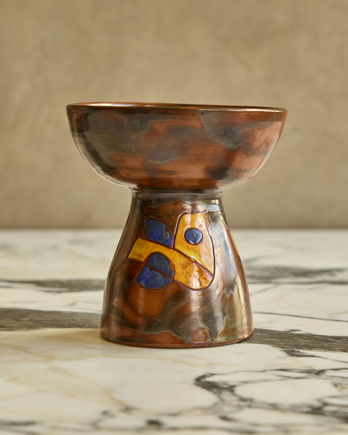 Mid-Century Dutch Ceramic Candle Holder
