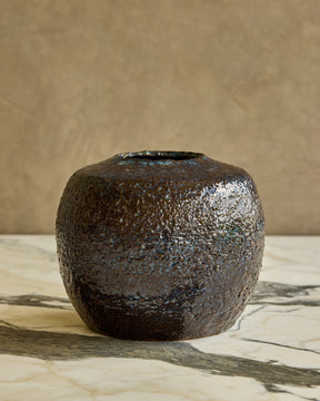 Midnight Textured Glaze Vase