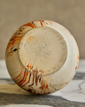 Orange Dip Swirl Pottery