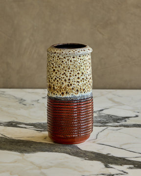 Orange Rope Fat Lava Vase