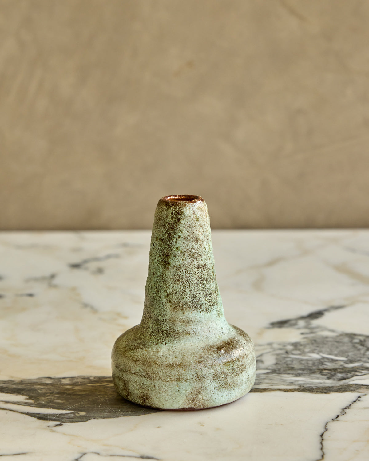 Sea Foam Ceramic Bud Vase