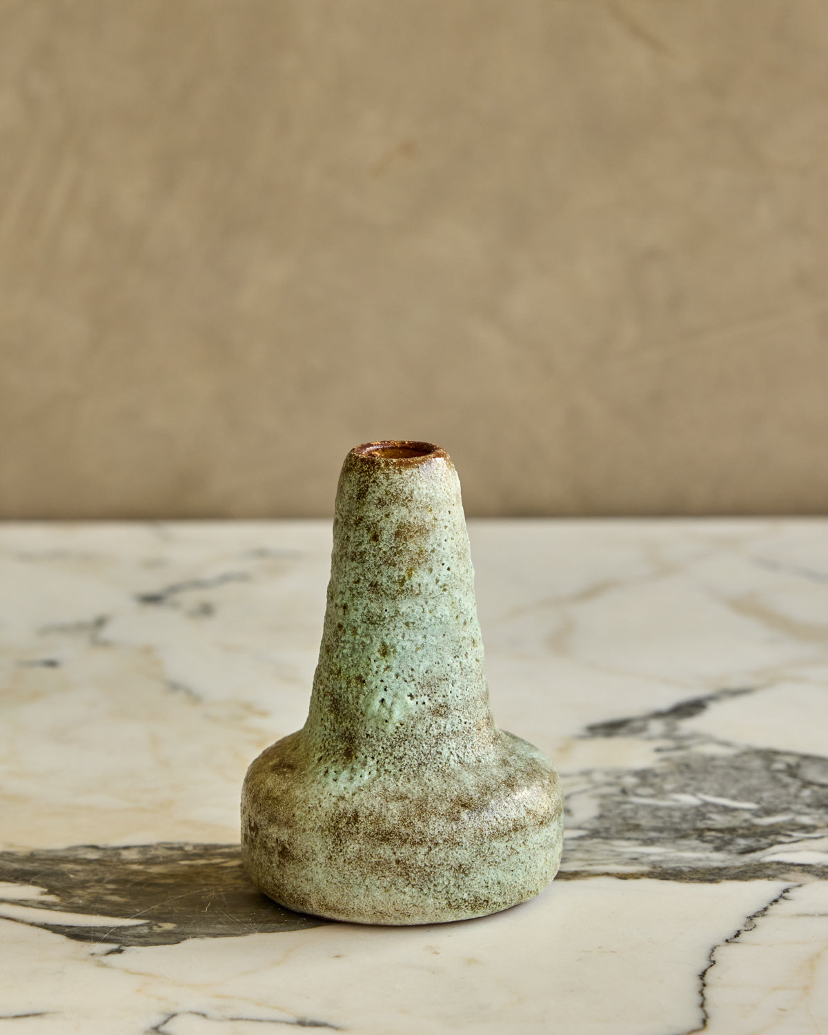 Sea Foam Ceramic Bud Vase