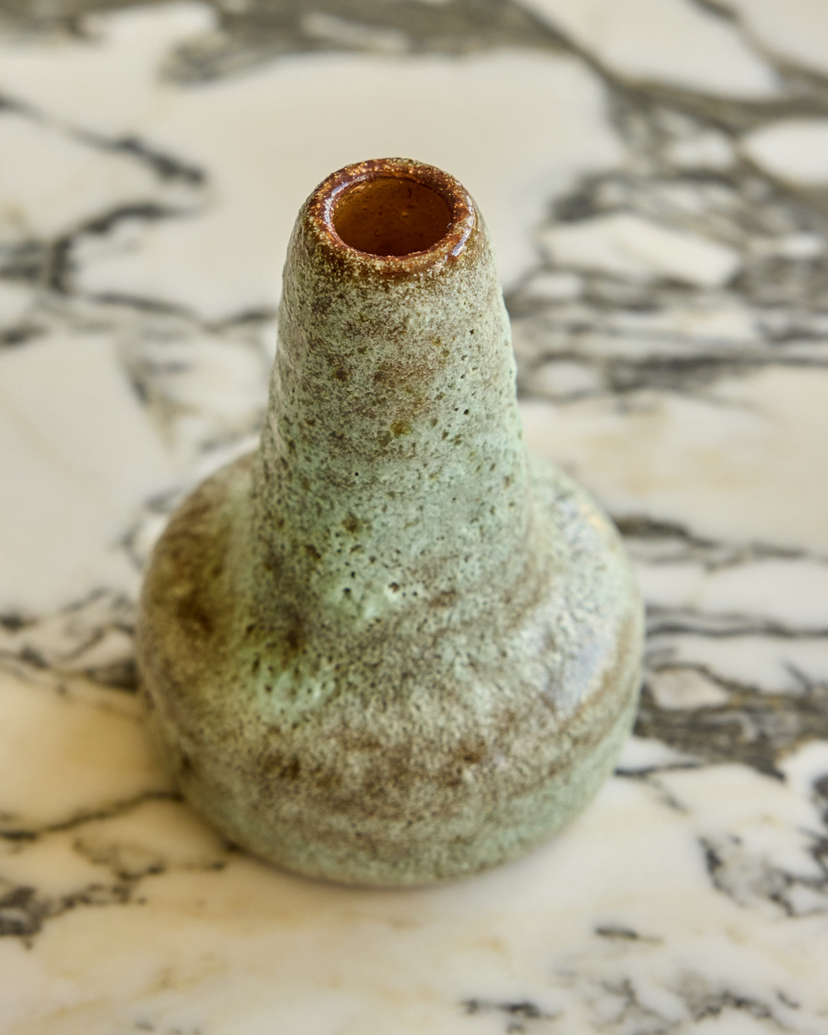 Sea Foam Ceramic Bud Vase