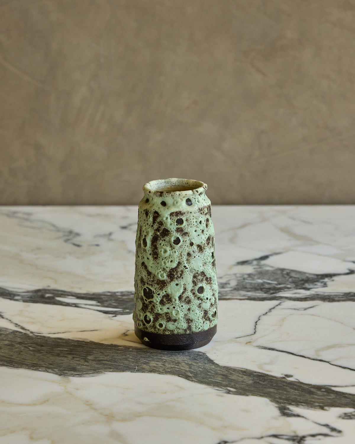 Sea Foam Fat Lava Vase