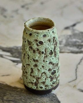 Sea Foam Fat Lava Vase