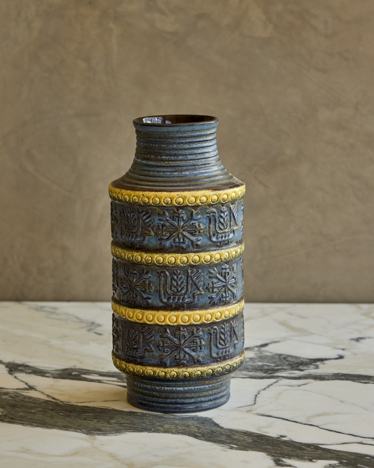 Midnight Glyph Vase