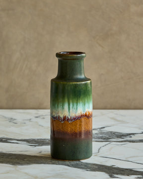 Multi-Glaze Handled Vase