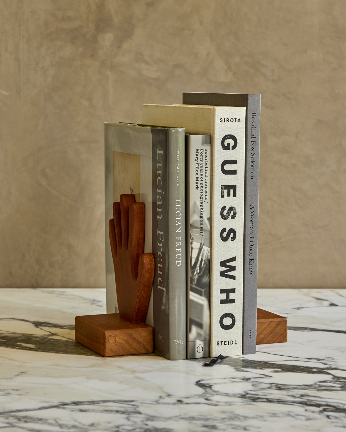 Pair of Wooden Hands Bookends