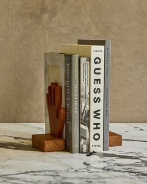 Pair of Wooden Hands Bookends
