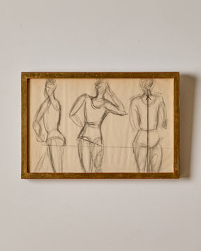 3 Figures in Graphite