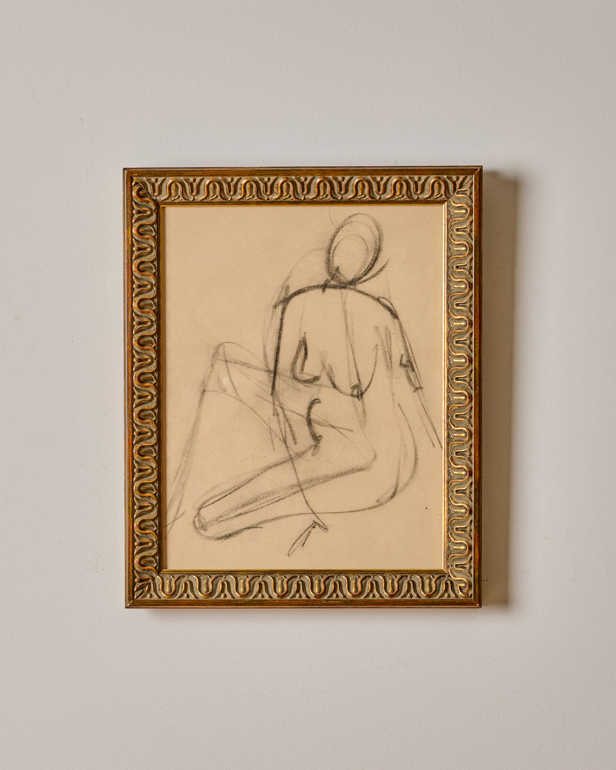 Charcoal Figure Study - Outline