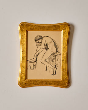 Figure on Stool in Charcoal