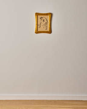 Figure on Stool in Charcoal