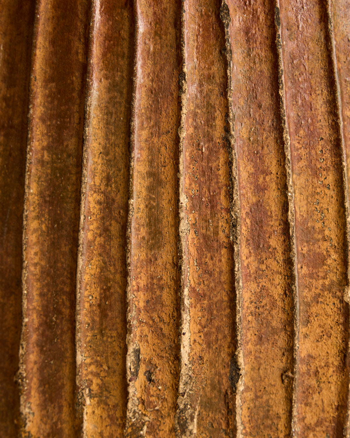 Large Fluted Ceramic Vase