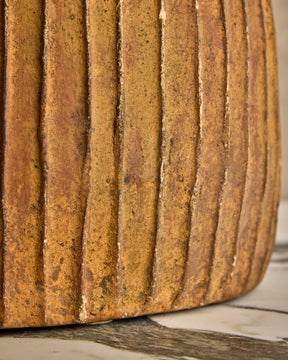 Large Fluted Ceramic Vase