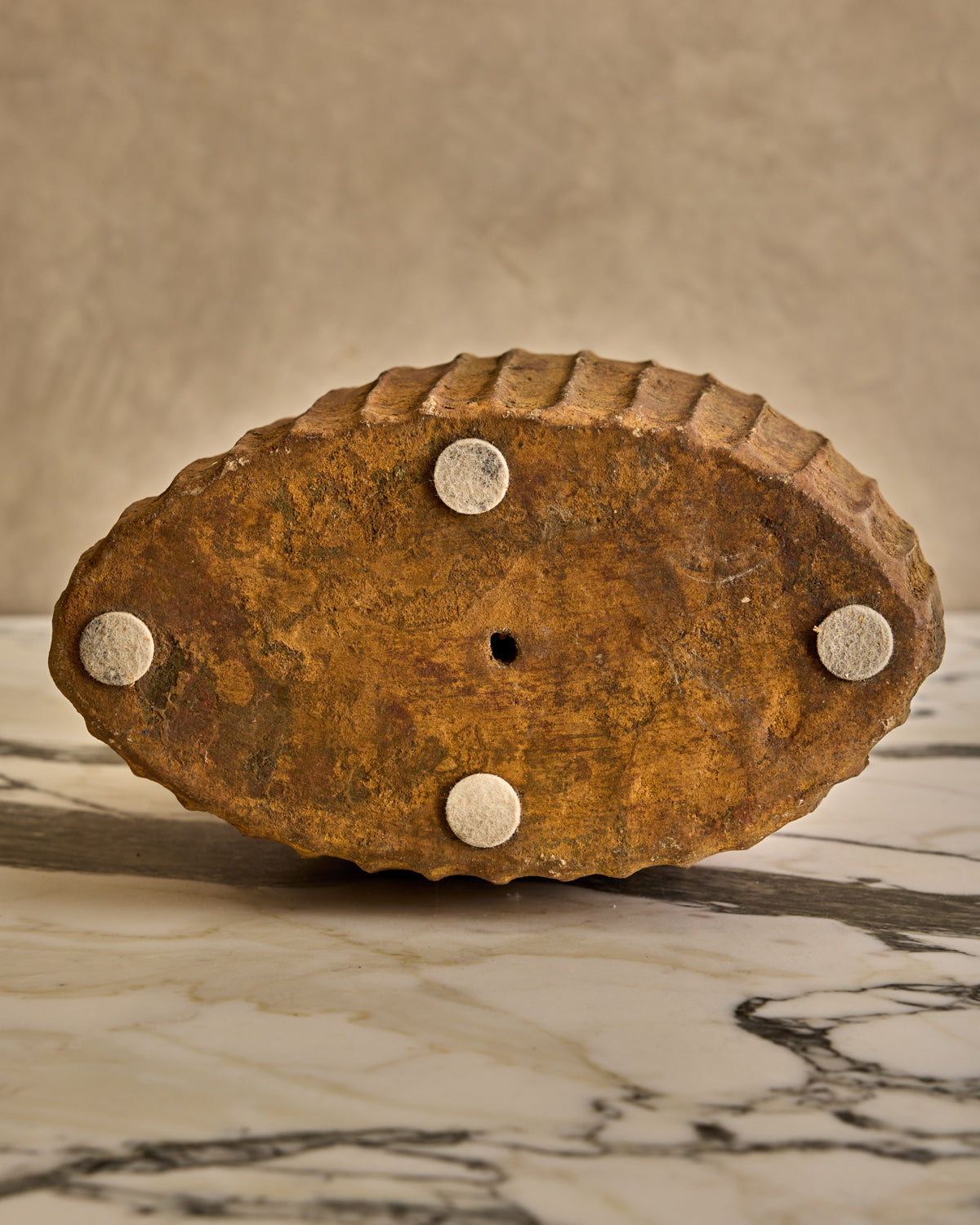 Large Fluted Ceramic Vase