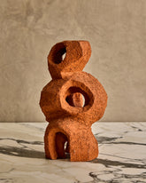 Terracotta Abstract Ceramic Sculpture