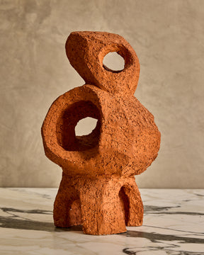Terracotta Abstract Ceramic Sculpture