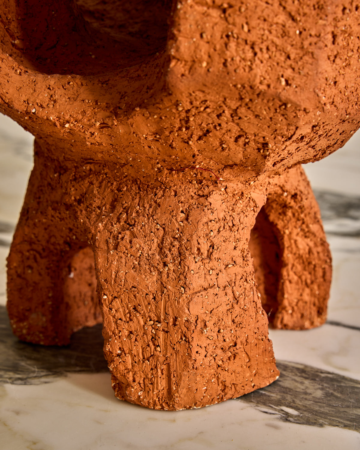 Terracotta Abstract Ceramic Sculpture