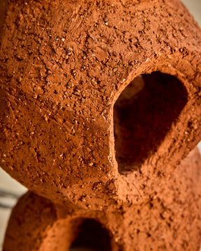 Terracotta Abstract Ceramic Sculpture