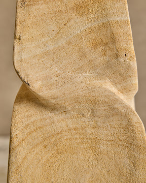 Pair of Twisted Stone Candle Holders