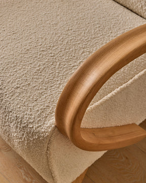 Pair of Boucle Lounge Chairs