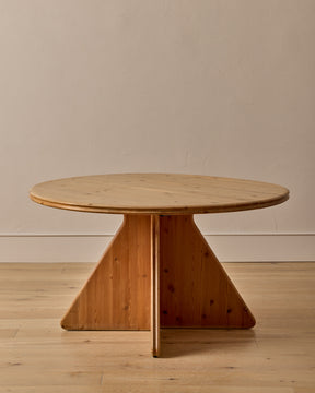 Danish Round Pine Dining Table