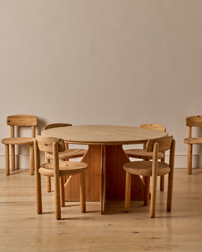 Danish Round Pine Dining Table