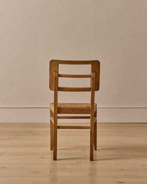 Woven Rush Oak Dining Chairs