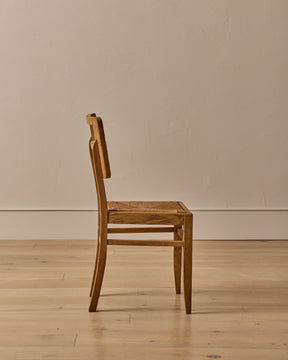 Woven Rush Oak Dining Chairs