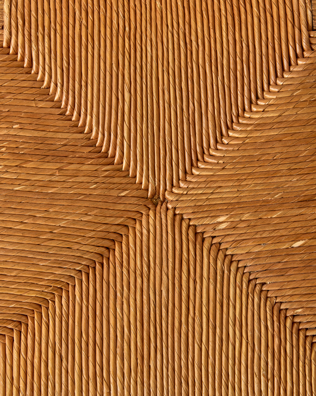 Woven Rush Oak Dining Chairs