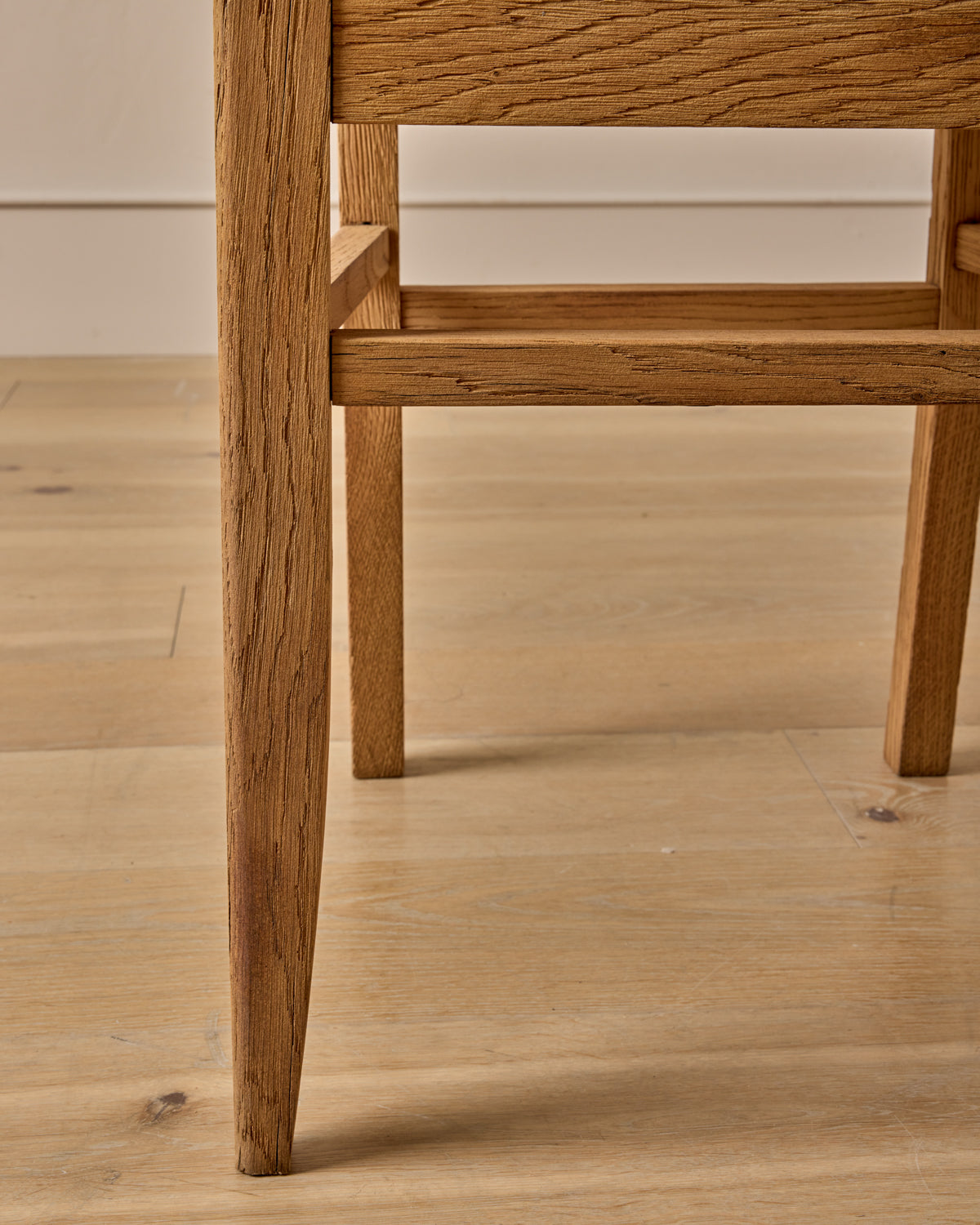Woven Rush Oak Dining Chairs